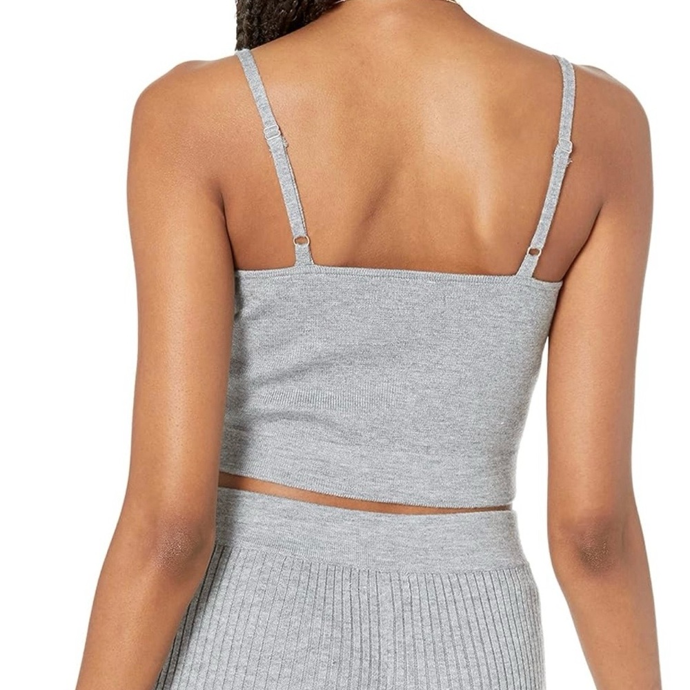 The Drop | Women’s Mixed Grey Catalina Knit Bralette Top XS NWT - Picture 4 of 5